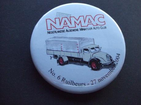 NAMAC ruilbeurs voor miniatuurauto's in Houten, No.6 27-11-2001 Magirus-Deutz Duitse fabrikant van brandweermaterieel, vrachtauto's, militaire voertuigen en bussen.